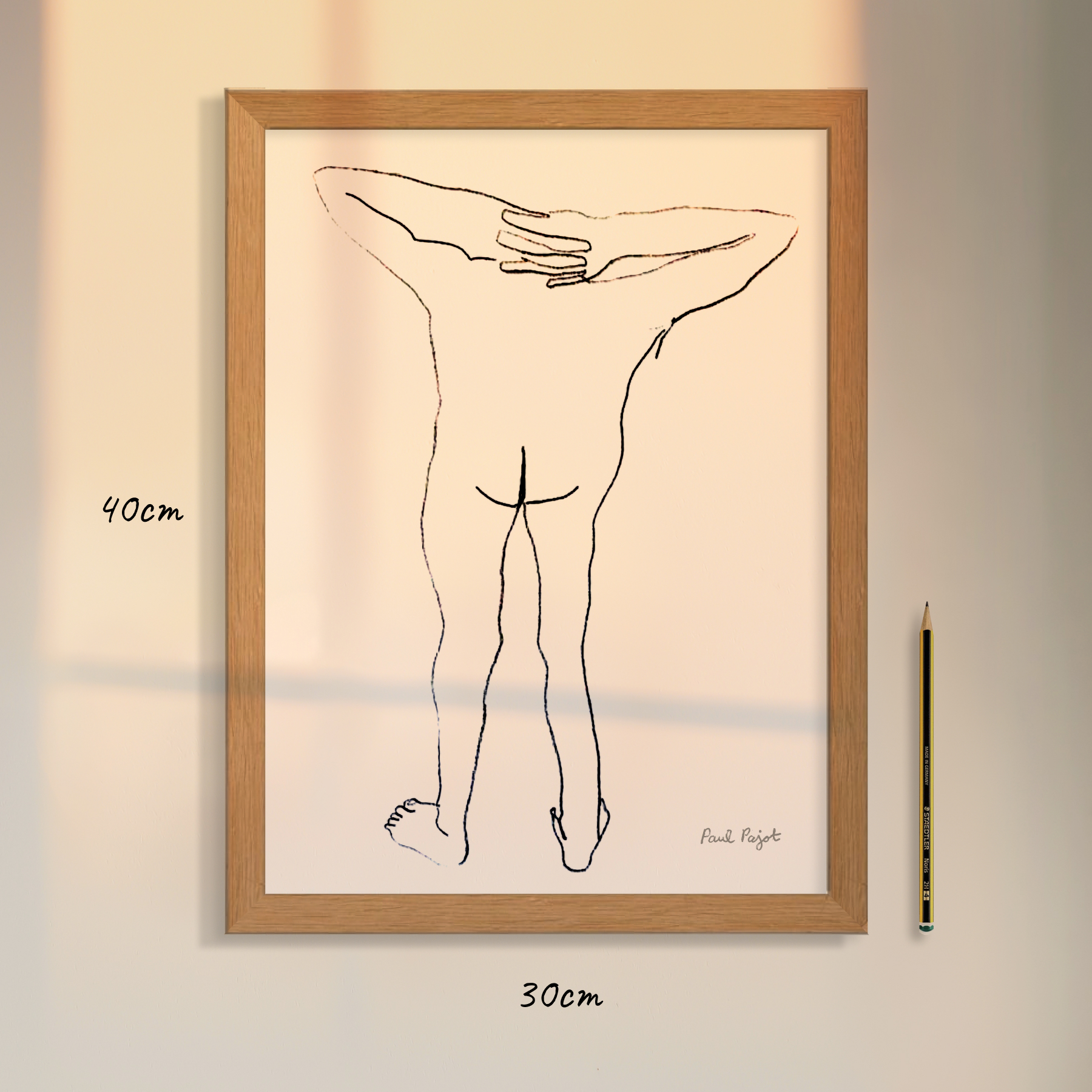 Naked man – encadrement – web